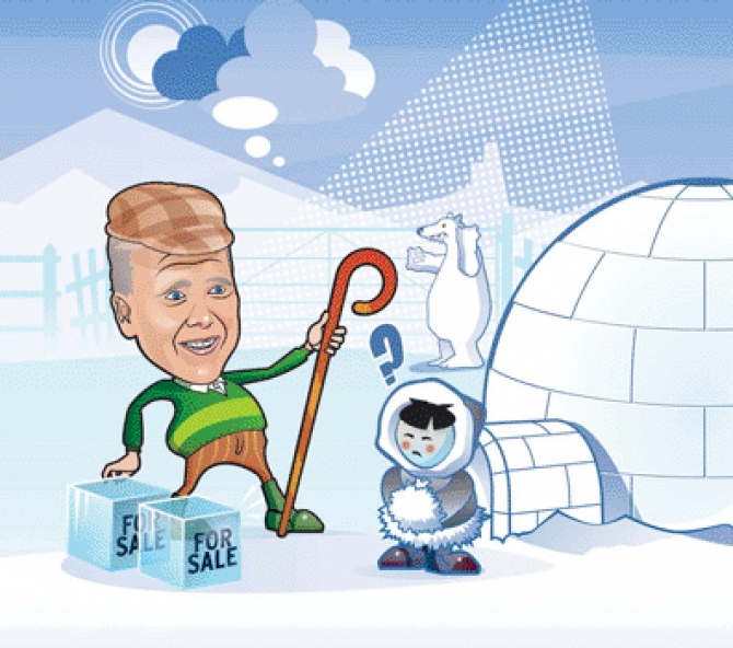 Vendendo ghiaccio agli eschimesi